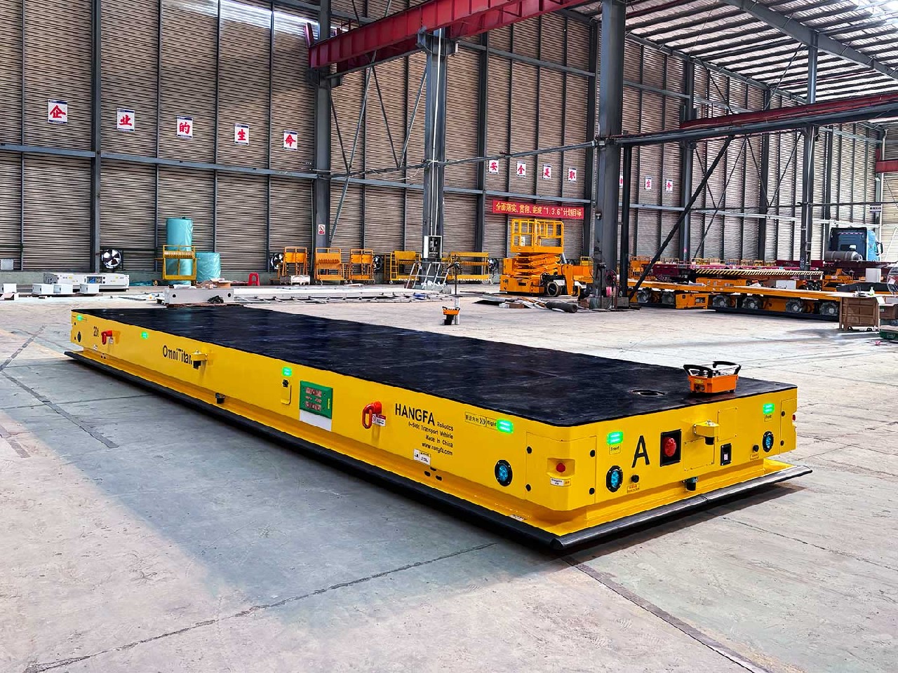 Применение координируемого AGV грузоподъемностью 20 т для транспортировки компонентов