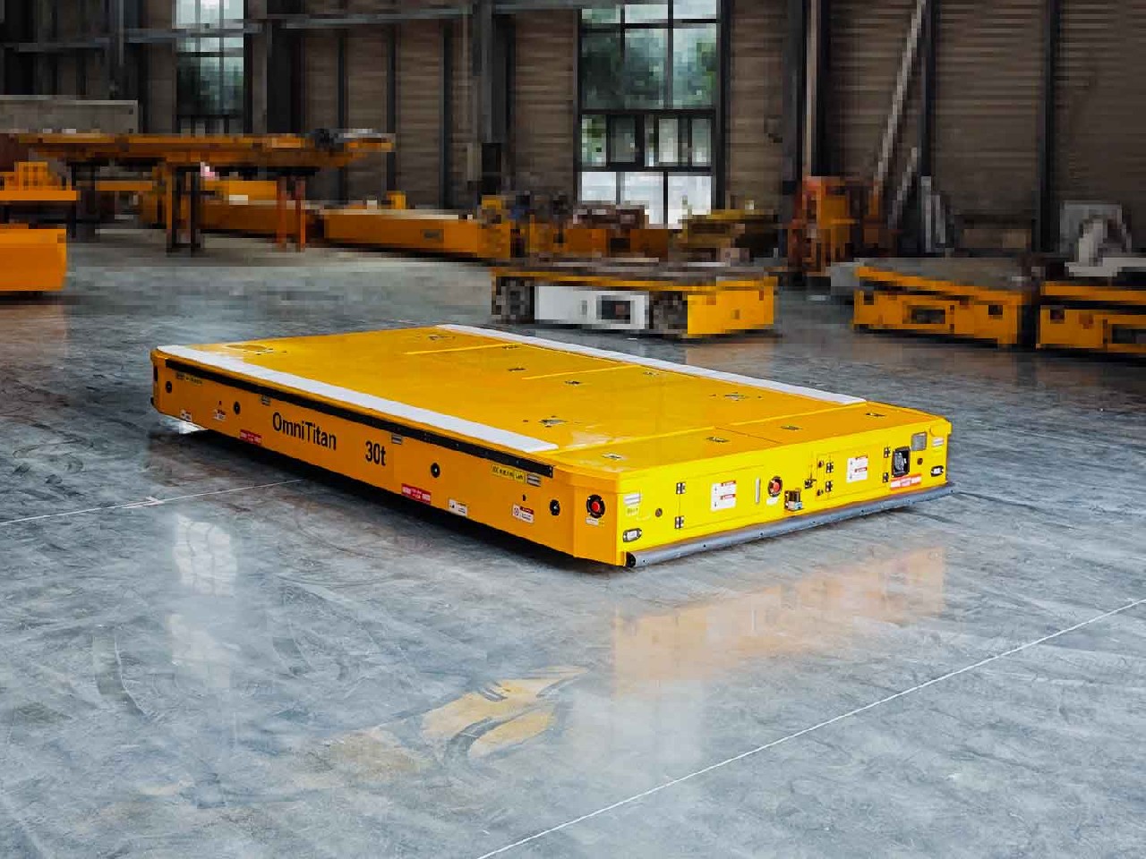 Применение 30-тонного AGV при транспортировке заготовок