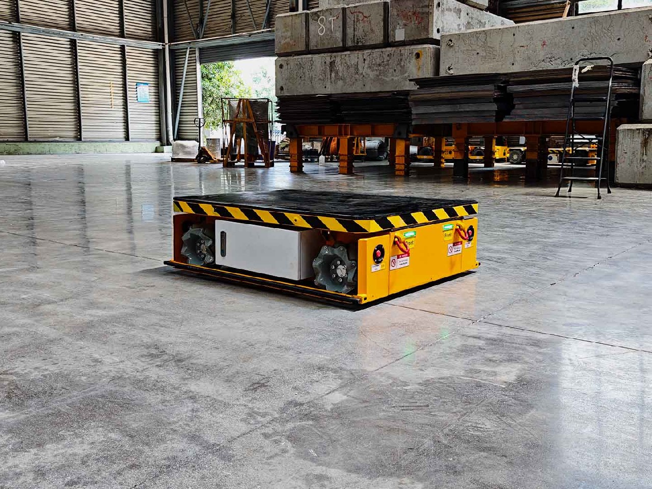 Application of 1-ton Mecanum Wheel Vehicle in Workpiece Transfer