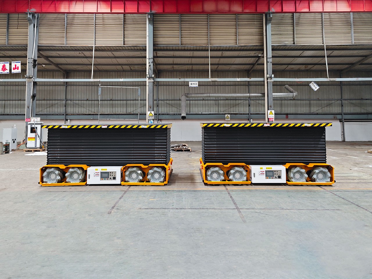 Применение координированных транспортных AGV грузоподъёмностью 10 т для обслуживания шасси