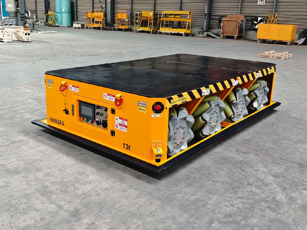 Применение 13‑тонного AGV на колесах Меканума при транспортировке сейсмических моделей